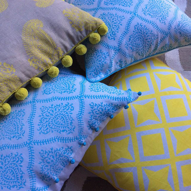 Block Printed Cushions