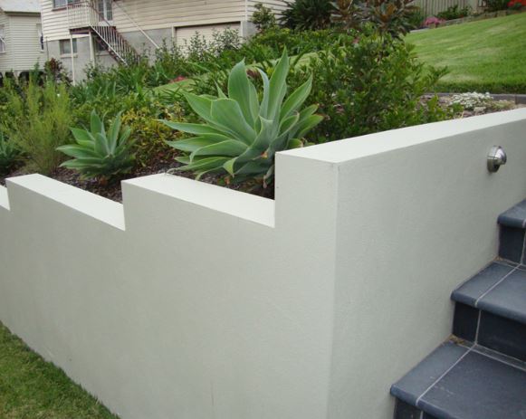 Cement Render Coatings for retaining walls