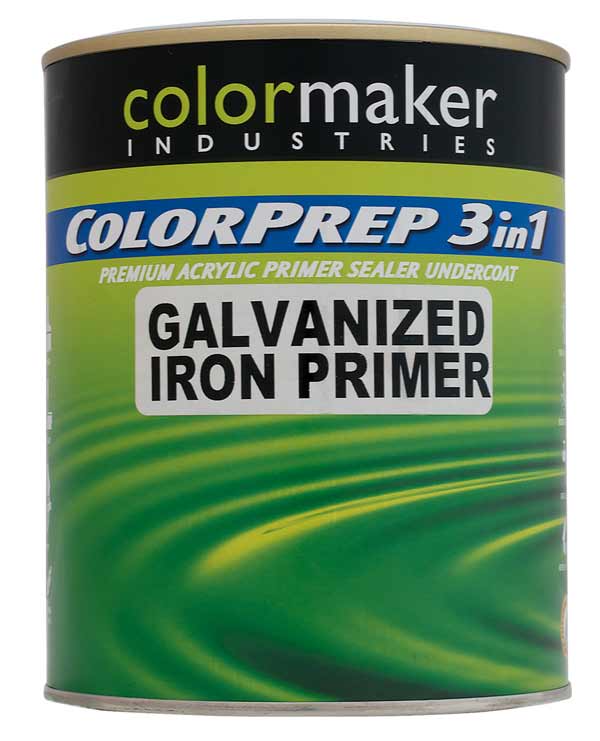 Primer for galvanised steel outlet