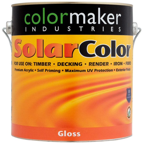 SOLARCOLOR GLOSS EXTERIOR PAINT, UV PROTECTION Colormaker