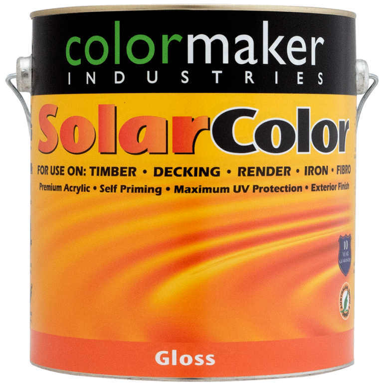 SOLARCOLOR GLOSS EXTERIOR PAINT, UV PROTECTION Colormaker