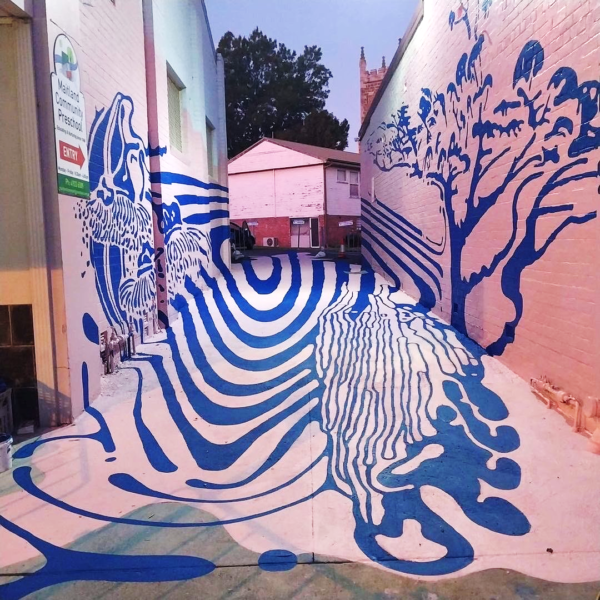 Ink Hunter Mural with SolarColor, PS and P and Sportscote retouched