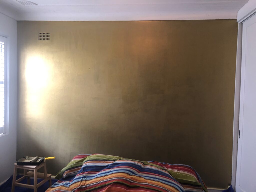 How to Paint a Metallic Feature Wall