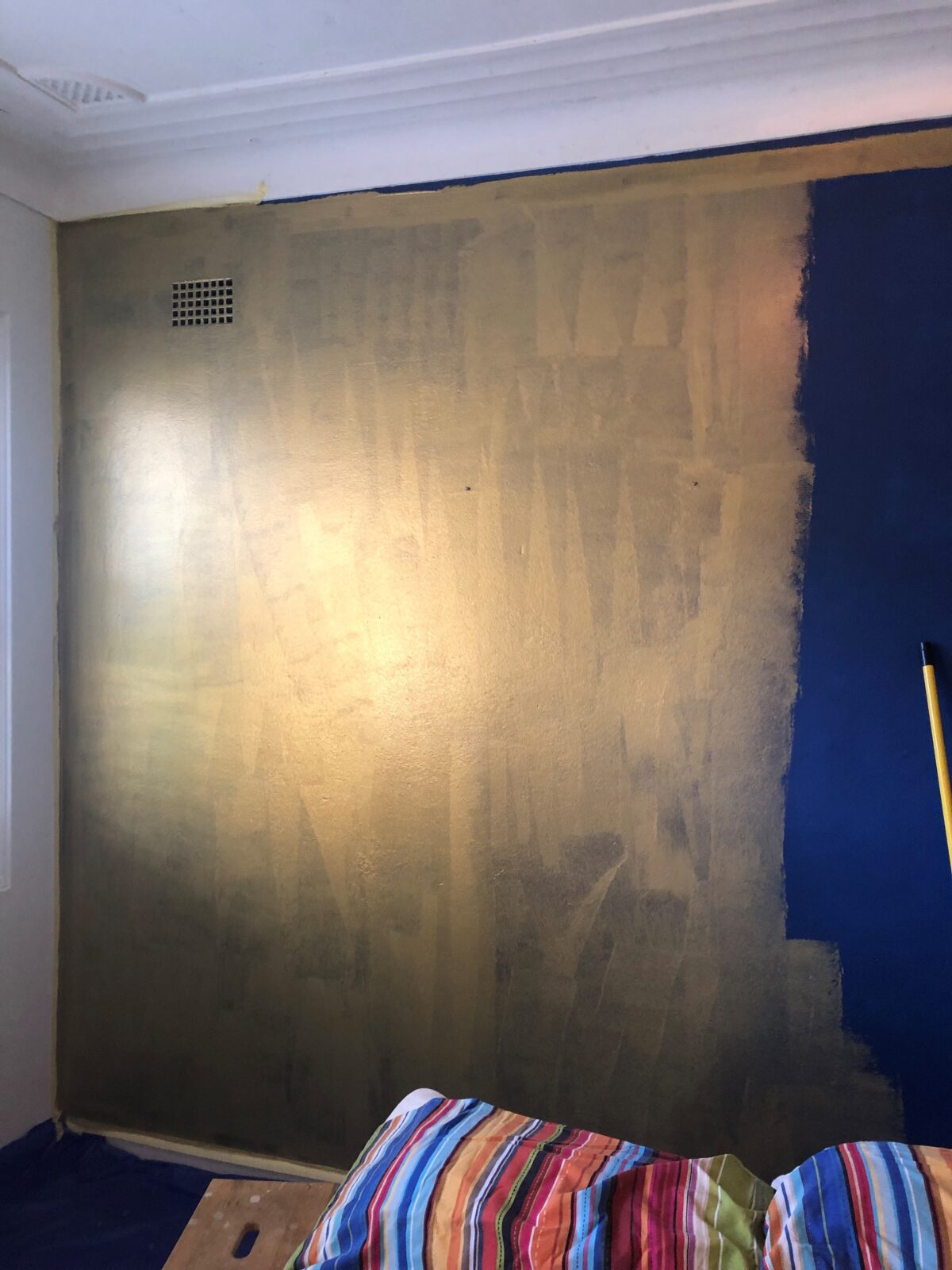 How to Paint a Metallic Feature Wall Colormaker Industries