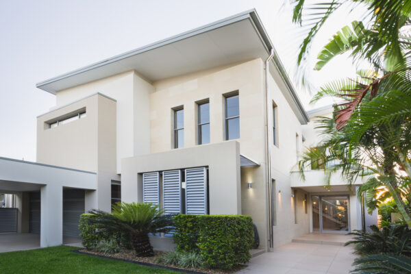 Contemporary house exterior on the Gold Coast, Queensland, Australia